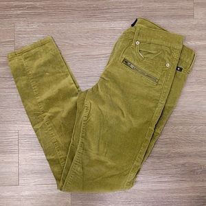 Lucky Brand Corduroy Charlie Skinny Pants, Moss Green, 6/28